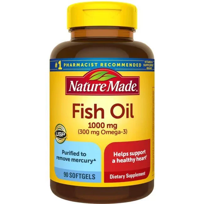 Aceite de pescado Nature Made 1.000 mg 90 Sgels Foto 1 de 1