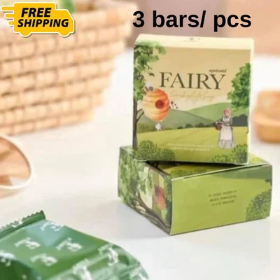 3 X 60g Fairy Scrub Gluta Soap Brightening Skin Green Tea Anti Body Dark Spots - Image 1 of 4