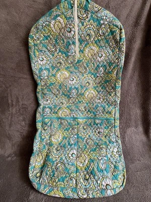 Vera Bradley Quilted Hanging Garment Wardrobe Bag Teal Retired Preowned - Image 1 of 4