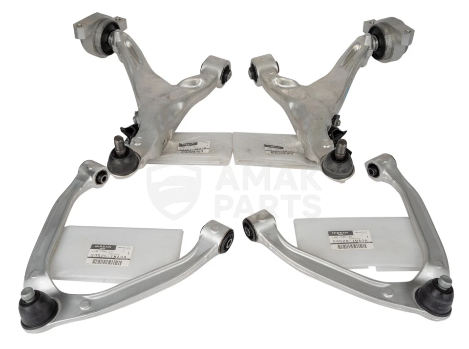 Genuine OEM Front Upper & Lower Control Arms set for Infiniti M35h M37 M56 Q70 - Image 1 of 4
