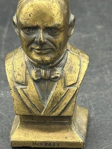President William McKinley Minature Metal Bust Souvenir Figure - Picture 1 of 7