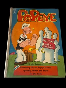 Popeye #3 (Dell Comics 1948) "Ghost Island" Bud Sagendorf Art - Bild 1 von 3
