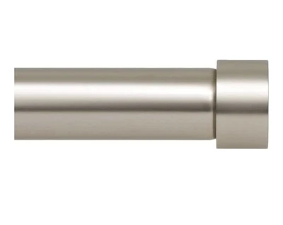 Barra de cortina de ventana lateral Ivilon - Diseño estilo tapa final poste de 1 pulgada. 16 a 28 pulgadas Foto 1 de 4