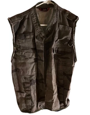 Chaleco Camuflaje Juvenil XL Niños Salida de Emergencia Ropa de Calle Estilo Militar Camuflaje Foto 1 de 4