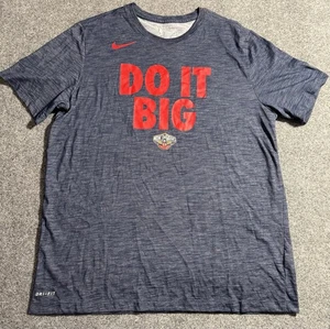 Nike Dri Fit New Orleans Pelicans T-Shirt Men’s Size XL Do It Big Blue - Picture 1 of 7