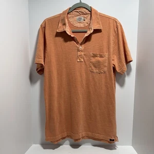 Faherty Herren Sun Washed Polo Orange Pfirsich Gr. Medium Freizeit Preppy Rugby - Bild 1 von 10