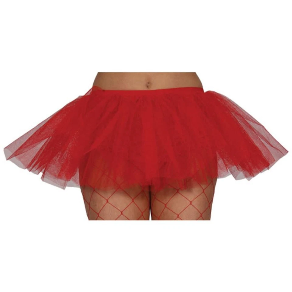 Tutú de 3 capas Wicked Costumes rojo Foto 1 de 1