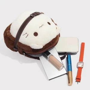 Cute Cat Plush Bag Satchel Wallet Change Purse Lightweight Creative Soft Handbag - Picture 1 of 7