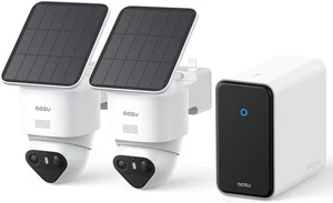 aosu SolarCam T2 Ultra 4K Solar Security Cameras Wireless Outdoor, 2-Cam Kit - Picture 1 of 16