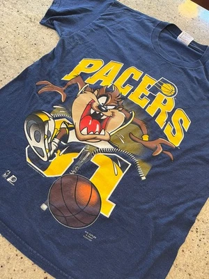 Indiana Pacers Tasmanian Devil vintage navy short sleeve tshirt QT5455 - Image 1 of 2