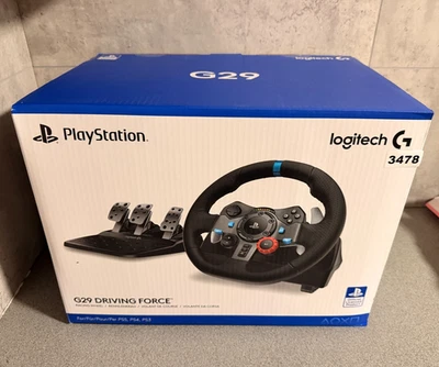 Logitech G29 Racing Steering Wheel with Pedals PlayStation PS4 PS5 PC. - Image 1 of 3