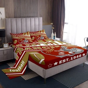 Fußball Bettwäsche Set Jungen King Size San Francisco Lakenset American Footb... - Bild 1 von 9