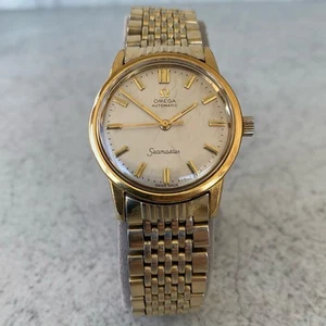 Vintage Omega Seamaster 14774SC Automatic Cal.552 Gold Plated Swiss Watch - Picture 1 of 24