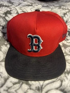 Boston Red Sox Mütze Kappe Druckknopflasche rotes Logo New Era 9Fifty MLB Baseball Herren gebraucht, in einwandfreiem Zustand - Bild 1 von 7