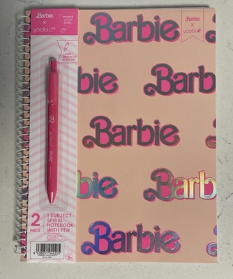 Barbie Pink Composition Notebook With Pen Yoobi 2024 New 1 Subject - Image 1 of 4