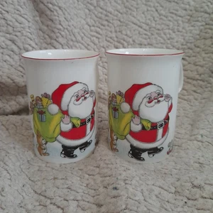 Par de tazas Roy Kirkham 'A Christmas Wish' - Papá Noel Papá Noel festivo - Imagen 1 de 8