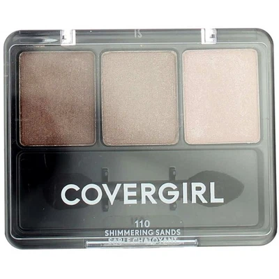 Paquete de 4 potenciadores de ojos CoverGirl kit de 3 sombras de ojos, arenas brillantes 110, 0,14 oz Foto 1 de 2