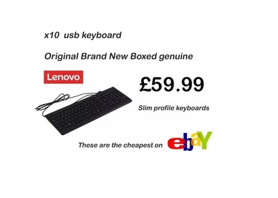 Job Lot x10 lenovo calliope usb keyboard Original Brand New Boxed genuine - Image 1 of 4