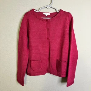Jacadi Paris Size 8A Knit Cardigan Berry - Picture 1 of 4