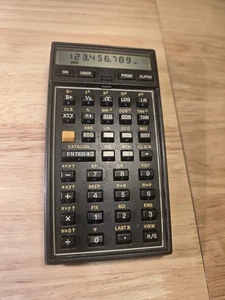 Hewlett Packard HP 41C Calculator, tall keys and golden balls version, 1979 USA - Picture 1 of 13