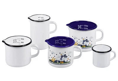 Krüger Milchtopf m.Ausg. 12cm, 1L 4/12/1-Email.wß. Induktion - Bild 1 von 2