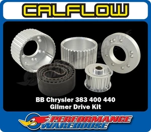 Chrysler Big Block 383 400 440 Gilmer Drive Kit Silver Billet Aluminium w/Belt - Picture 1 of 3