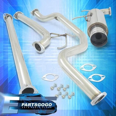 For 90-93 Acura Integra 2.5" Piping N1 Catback Exhaust 4.5" Muffler Tip GODSNOW - Image 1 of 4