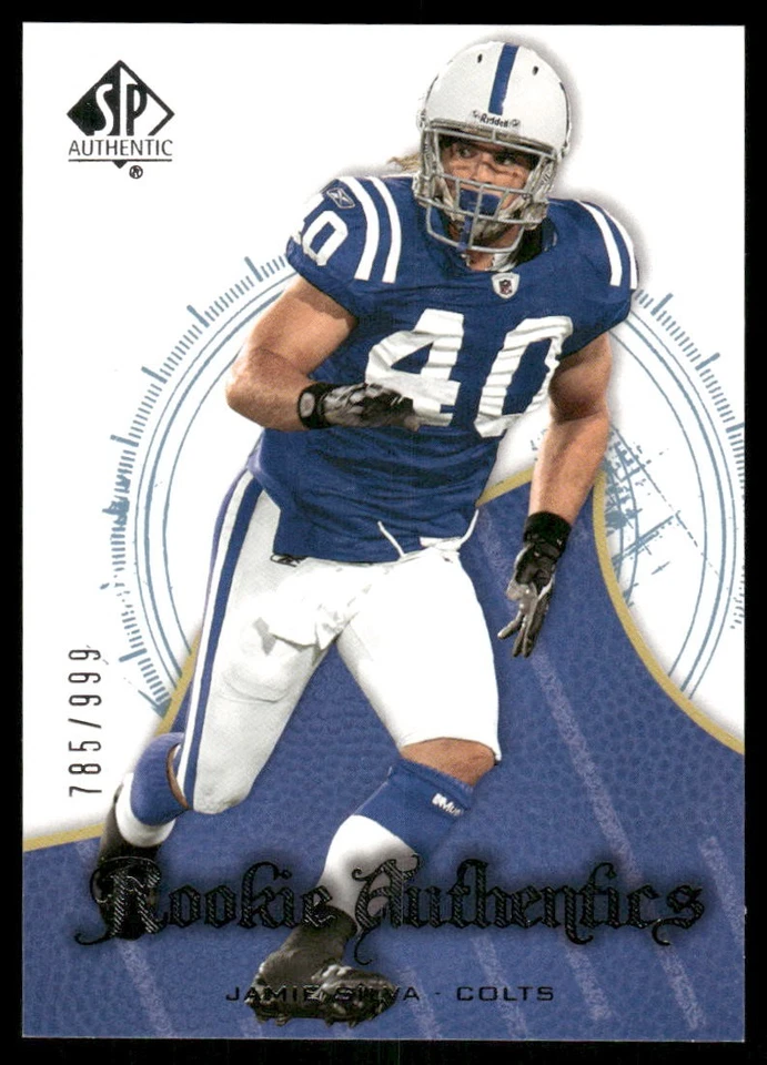 2008 SP Authentic #178 Jamie Silva RC /999 - FB - Image 1 of 2