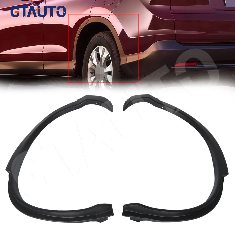 Pair Rear Fender Flare Arch Molding Trim Left Right For 2012-2016 Honda CR-V CRV - Image 1 of 4
