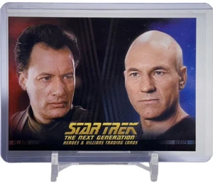 Tarjeta promocional Star Trek The Next Generation Heroes & Villians 2013 P1 con cargador superior - Imagen 1 de 4