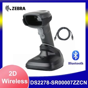 Zebra DS2278-SR00007ZZCN Wireless Bluetooth 1D/2D Barcode Scanner with  Cradle - Picture 1 of 9