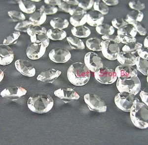 4000pcs 4.5mm Clear Acrylic Diamond Confetti Wedding Deco Supplies Table Scatter - Picture 1 of 3