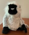 Ganz Webkinz Langur Monkey HM226 8" Gray White Stuffed Animal Toy Soft NO CODE
