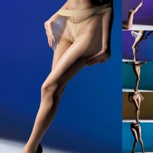Pantimedias ultrafinas sin costuras transparentes medias elásticas transparentes para mujer - Imagen 1 de 31