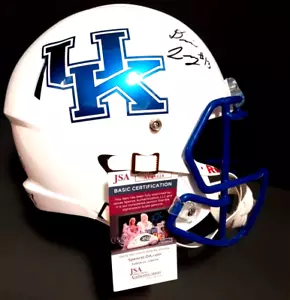 DEVIN LEARY Kentucky Wildcats SIGNED Full Size Helmet JSA COA - Picture 1 of 5