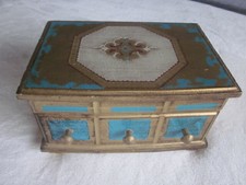 Vintage Ornate Wooden Jewelry/Music Box - Japan