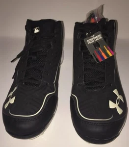 Under Armour Herren Gr. 13,5 schwarz Baseball Stollen authentische Kollektion - Bild 1 von 9