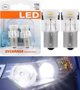 Sylvania Premium LED Light 1156 White 6000K Two Bulbs Back Up Reverse Stock Fit - Picture 1 of 12