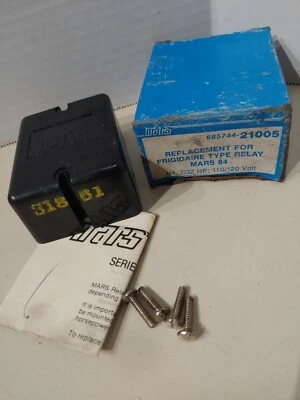 MARS 685744-21005 REPLACEMENT FOR FRIGIDAIR TYPE RELAY MARS 84 1/4, 7/32HP; 110/ - Image 1 of 4