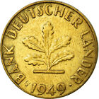[#14759] Münze, Bundesrepublik Deutschland, 10 Pfennig, 1949, SS, Brass Clad Ste