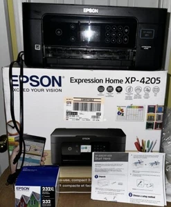 Epson Expression Home XP-4205 Inkjet Printer, Scanner, Copier W/Ink - Picture 1 of 6