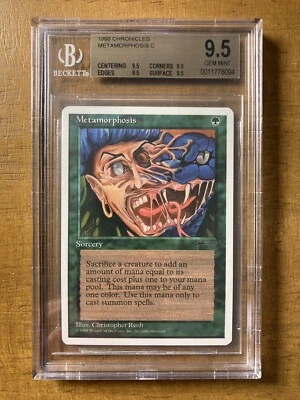MTG✨METAMORPHOSIS✨Chronicles BGS 9.5 Quad GEM MINT 1995 C. Rush Art POP 1 ! - Image 1 of 2
