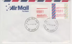 Frama stamps 1985 blank paper 1c & barred on cover Casuarina Northern Territory - Picture 1 of 1