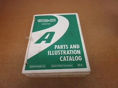 1982 1983 1984 1985 1986 Pontiac 6000 peças ilustradas livro catálogo manual - Imagem 1 de 4