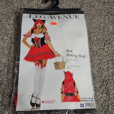 Red Riding Wolf Adult S/M Costume Halloween Dress-up - Image 1 of 4