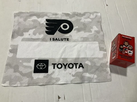 2022 PHILADELPHIA FLYERS  RALLY TOWEL & Ivan Provorov Nesting Doll  SGA Cover
