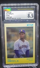 1989 Star Promo Blank Back #NNO Ken Griffey Jr. RC Mariners CSG 8.5