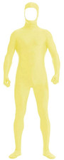 Vsvo Yellow Face Open Zentai Lycra Spandex Bodysuit Small, Yellow