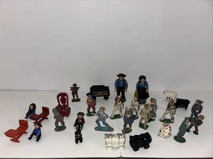 Lot of Vintage Cast Iron Lead Figures Sailors Amish Male Female People. - Picture 1 of 7