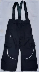 Kid's Size 4 T Bibs CROSS Black Ski Snow Pants EUC Warm Snow Winterwear  - Picture 1 of 11